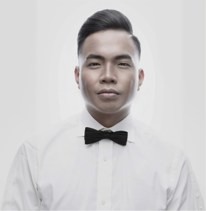 Well-groomed man with classic side-part haircut and bow tie – TheBarber.ch Colonel Shave luxury service Zurich
